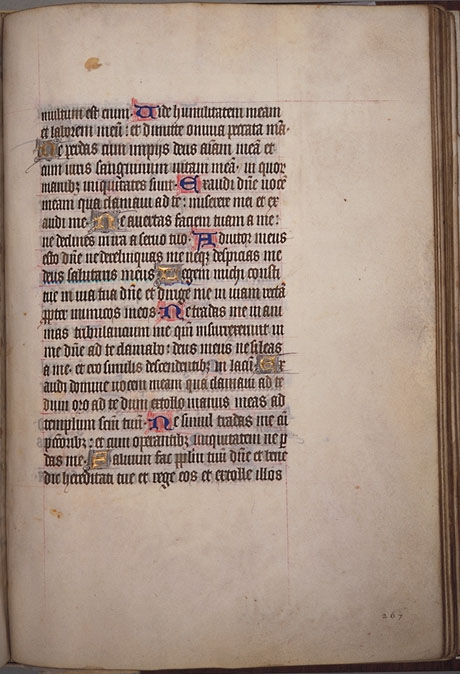 Burnet Psalter image.  University of Aberdeen. 