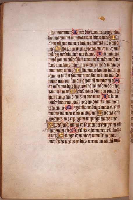 Burnet Psalter image.  University of Aberdeen. 