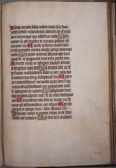 Burnet Psalter image.  University of Aberdeen. 