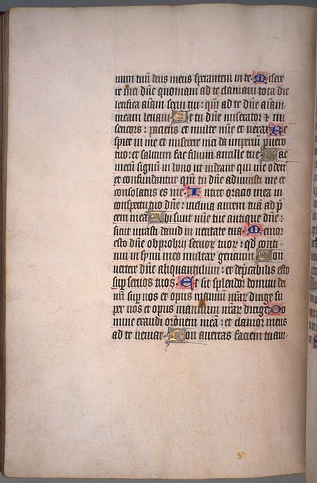 Burnet Psalter image.  University of Aberdeen. 