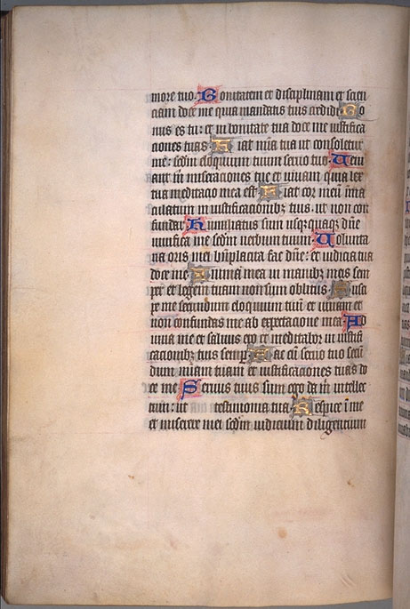 Burnet Psalter image.  University of Aberdeen. 