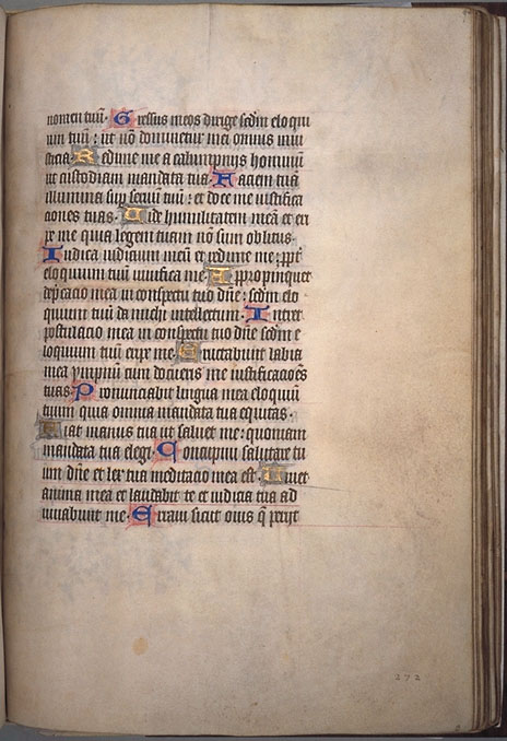 Burnet Psalter image.  University of Aberdeen. 