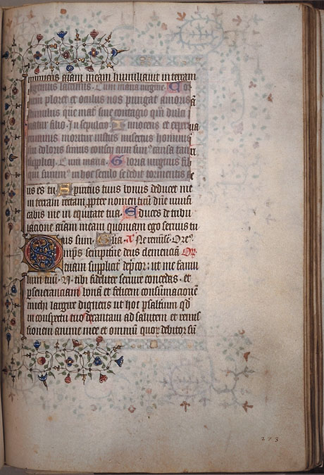 Burnet Psalter image.  University of Aberdeen. 