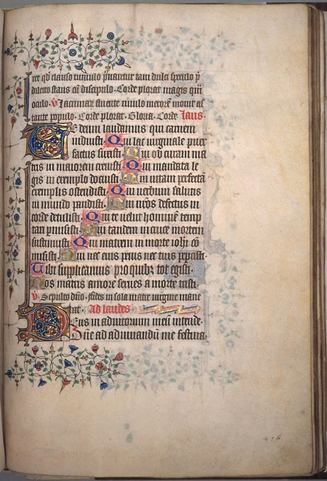 Burnet Psalter image.  University of Aberdeen. 