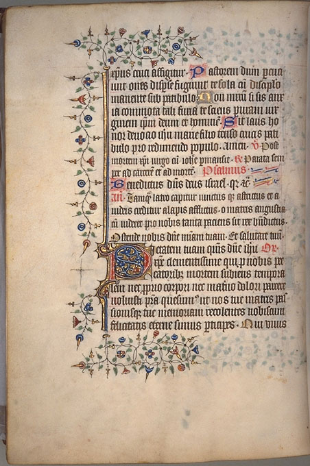 Burnet Psalter image.  University of Aberdeen. 