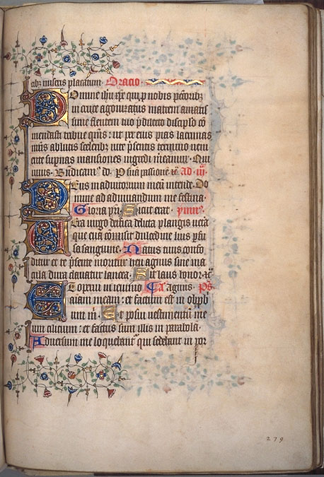 Burnet Psalter image.  University of Aberdeen. 