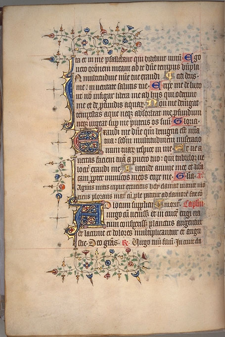 Burnet Psalter image.  University of Aberdeen. 