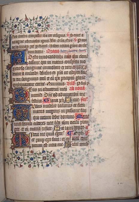 Burnet Psalter image.  University of Aberdeen. 