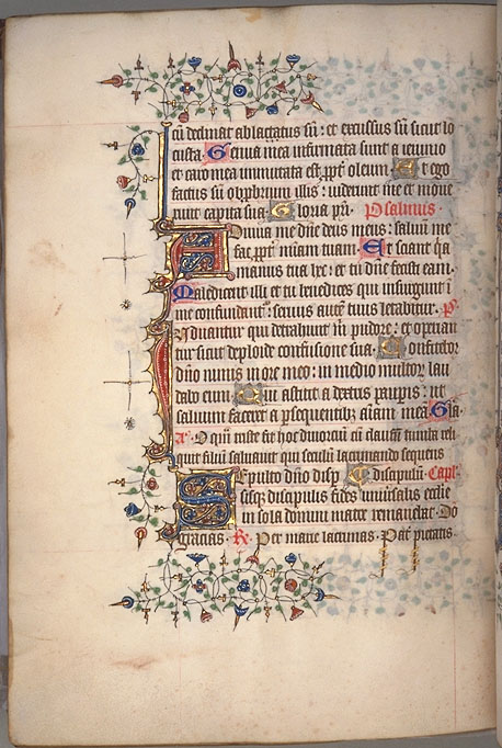 Burnet Psalter image.  University of Aberdeen. 