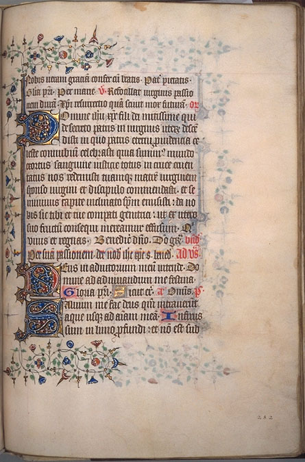 Burnet Psalter image.  University of Aberdeen. 