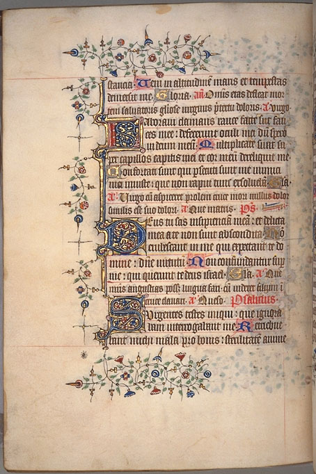 Burnet Psalter image.  University of Aberdeen. 