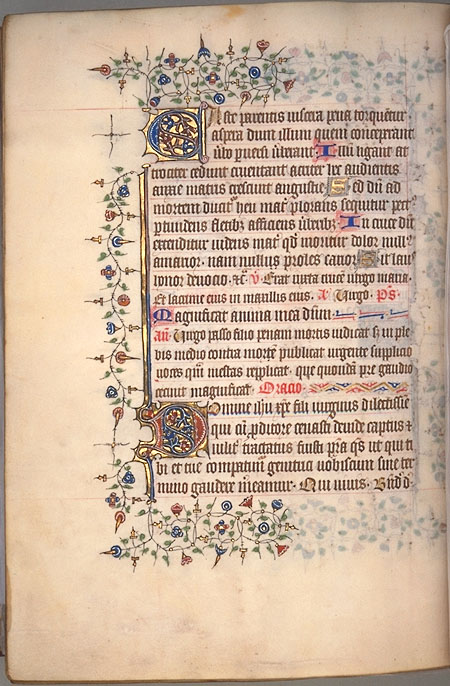 Burnet Psalter image.  University of Aberdeen. 