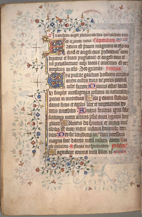 Burnet Psalter image.  University of Aberdeen. 