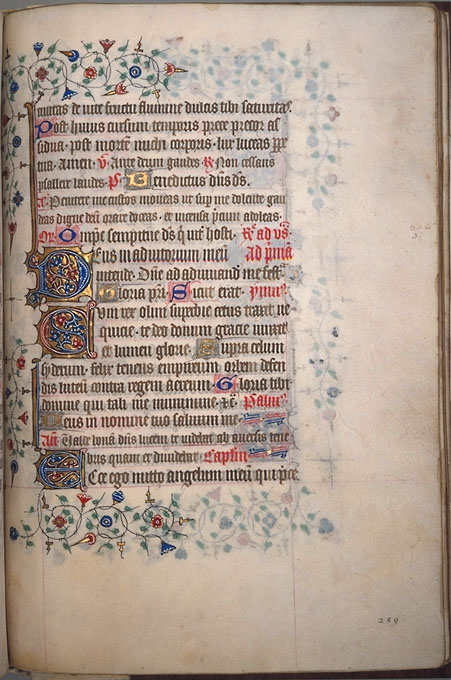 Burnet Psalter image.  University of Aberdeen. 