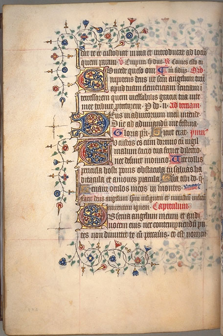 Burnet Psalter image.  University of Aberdeen. 