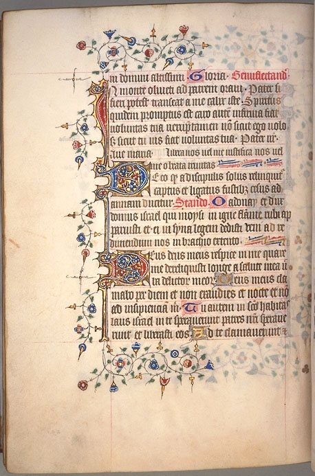 Burnet Psalter image.  University of Aberdeen. 