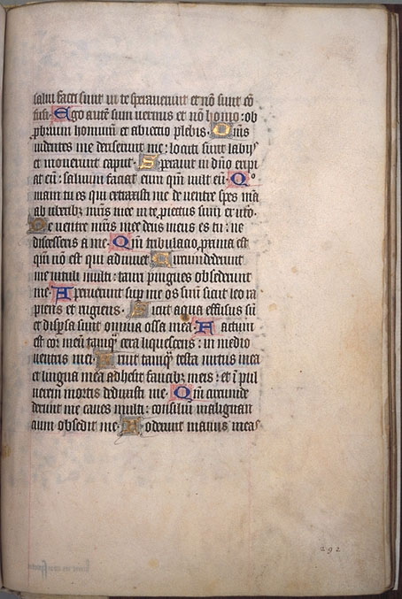 Burnet Psalter image.  University of Aberdeen. 