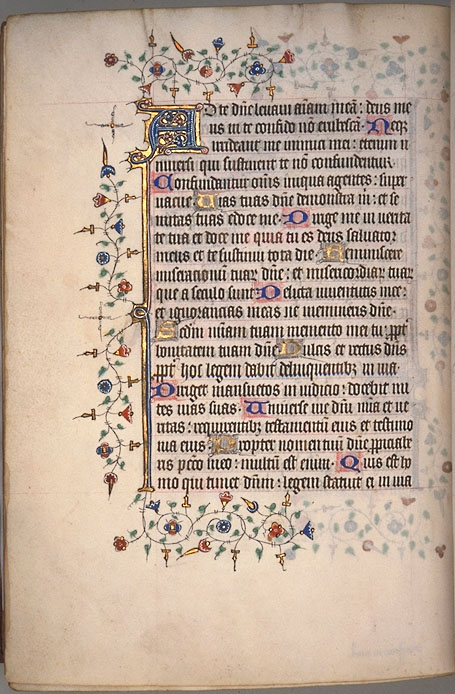 Burnet Psalter image.  University of Aberdeen. 
