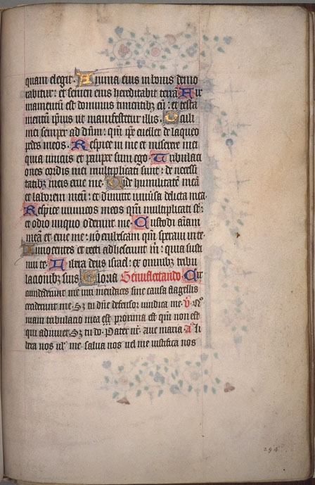 Burnet Psalter image.  University of Aberdeen. 