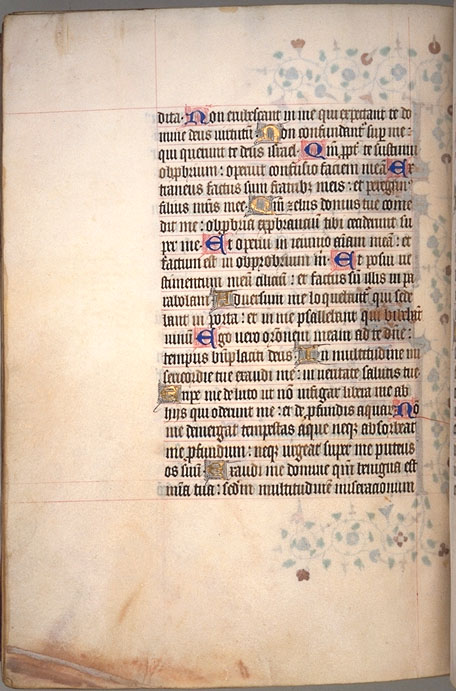 Burnet Psalter image.  University of Aberdeen. 