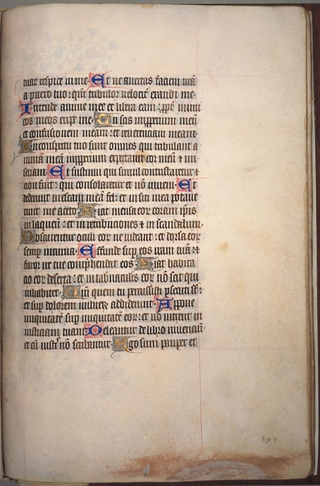 Burnet Psalter image.  University of Aberdeen. 