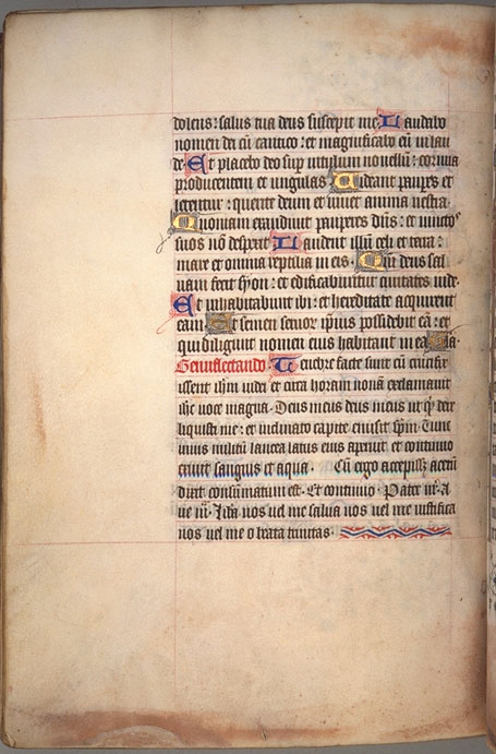 Burnet Psalter image.  University of Aberdeen. 