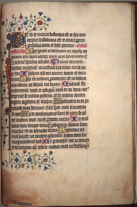 Burnet Psalter image.  University of Aberdeen. 