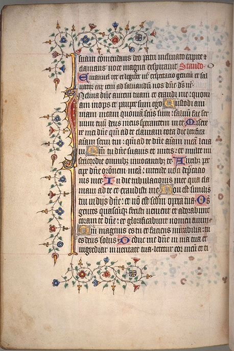 Burnet Psalter image.  University of Aberdeen. 