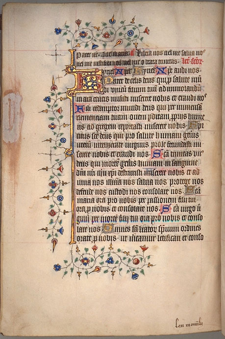 Burnet Psalter image.  University of Aberdeen. 