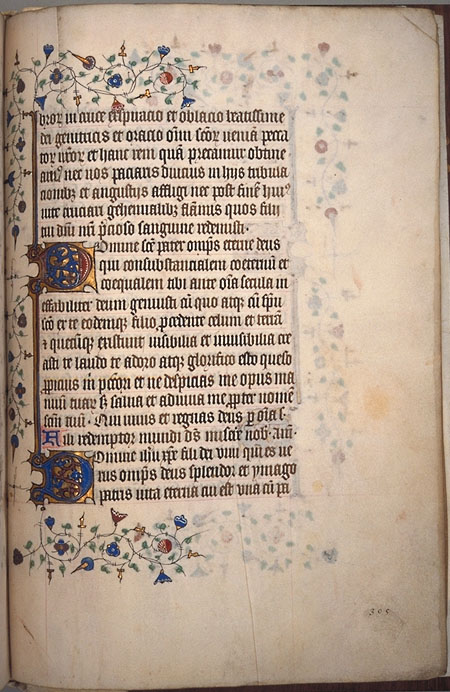 Burnet Psalter image.  University of Aberdeen. 