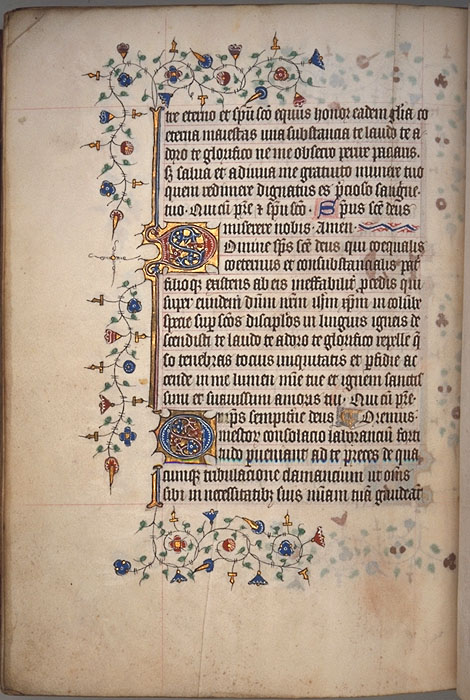 Burnet Psalter image.  University of Aberdeen. 