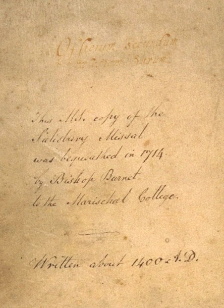 Burnet 

Psalter sample image. &copy; Aberdeen University Library 1998