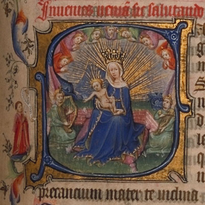 Burnet 
Psalter detailed image. Aberdeen University Library 1998