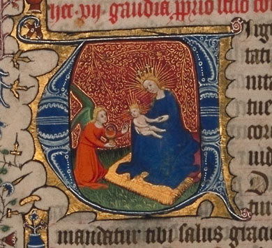 Burnet 
Psalter detailed image. Aberdeen University Library 1998