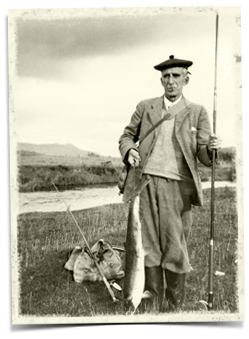 Murray in retirement with a catch from the River Don