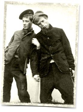 Charles Murray and cousin Jack during their schooldays