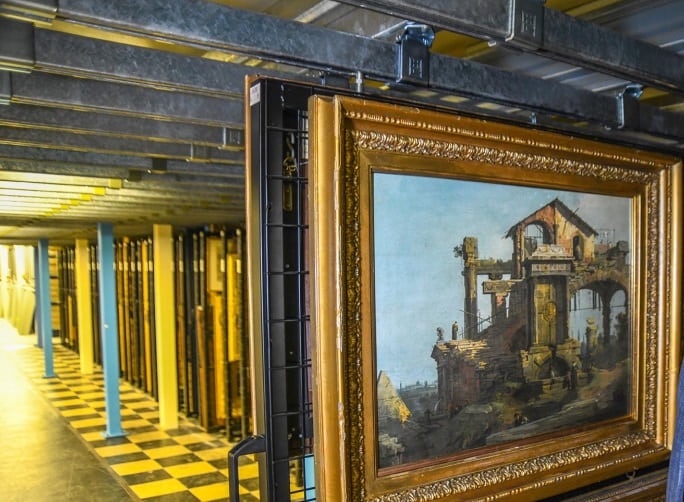 Canaletto's painting in the Museums archive