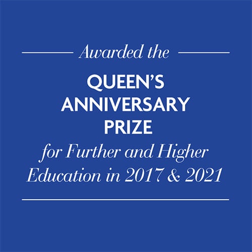Awarded the Queens anniversary Prize