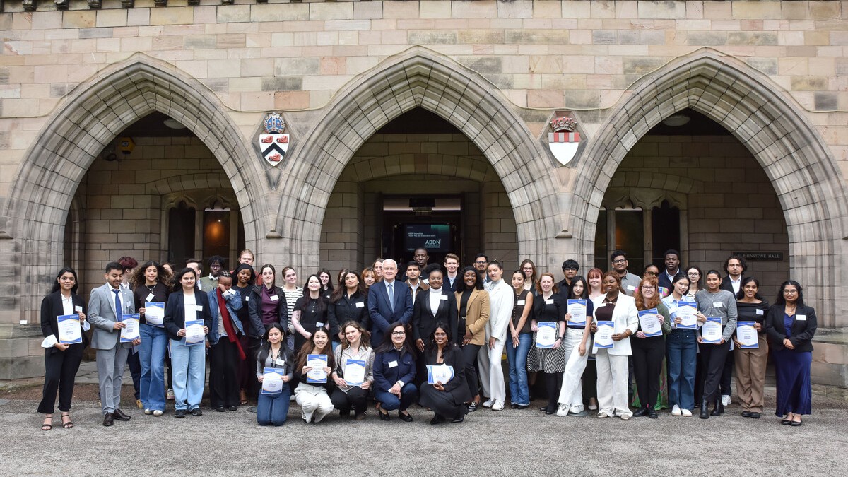 Photo of ABDN interns at their celebration event