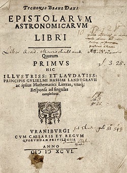 Epiostolarum Astronomicarum Libri cover
