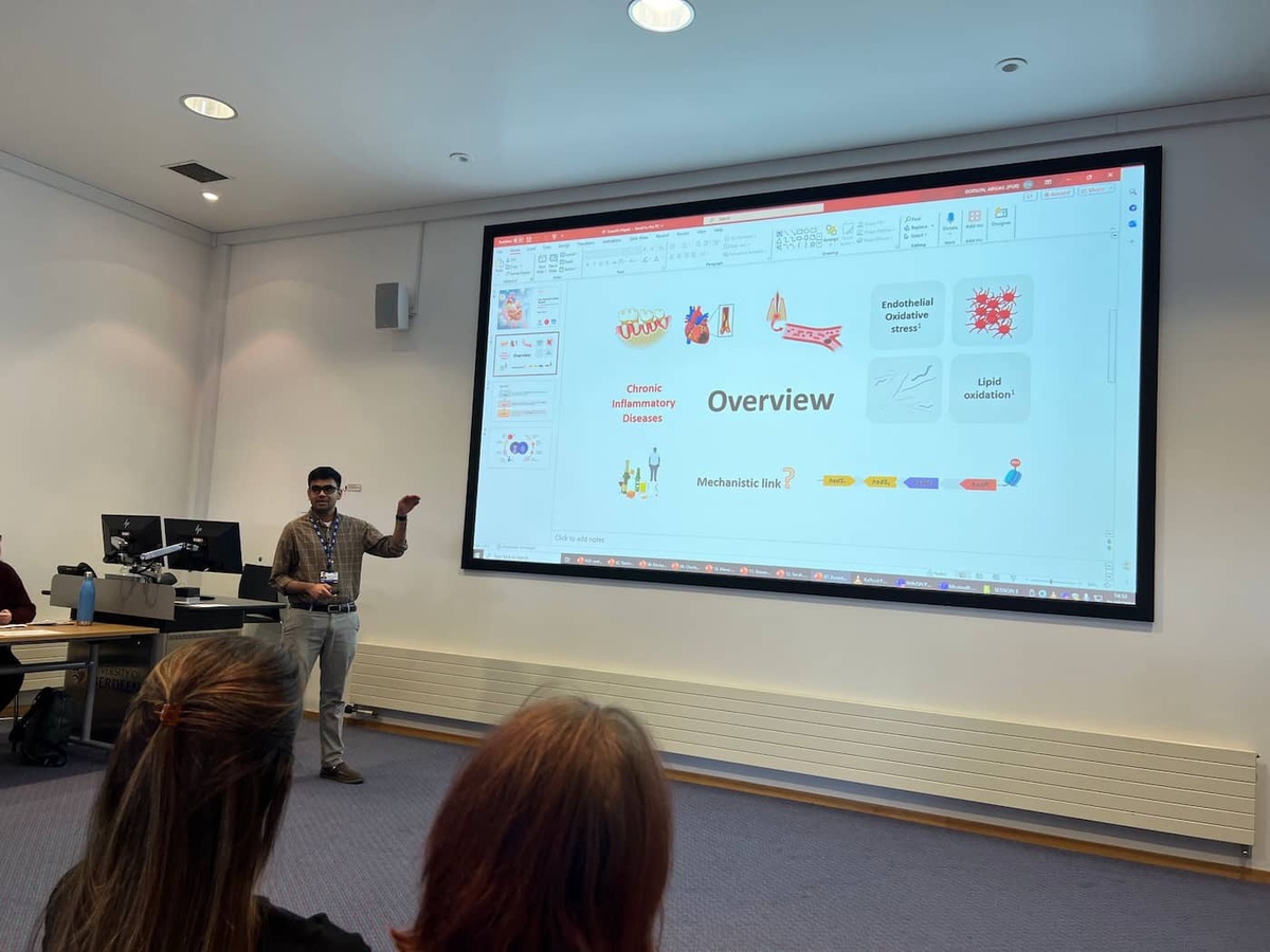 woman giving lecture