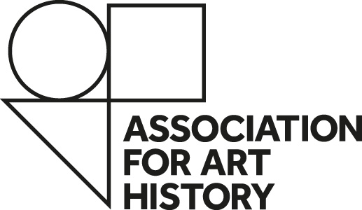 a black and whit logo for the Association for Art History