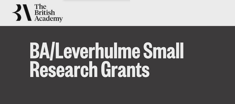 A logo for the British Academy and Leverhulme Small Research Grant
