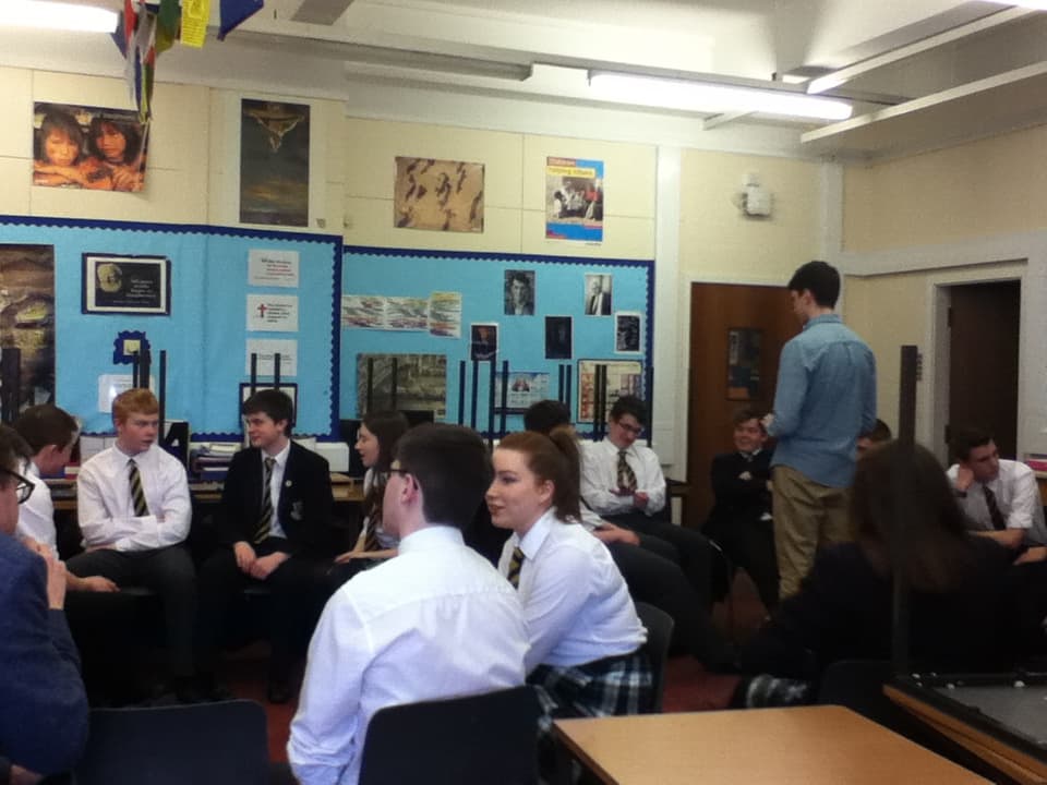 school pupils talking