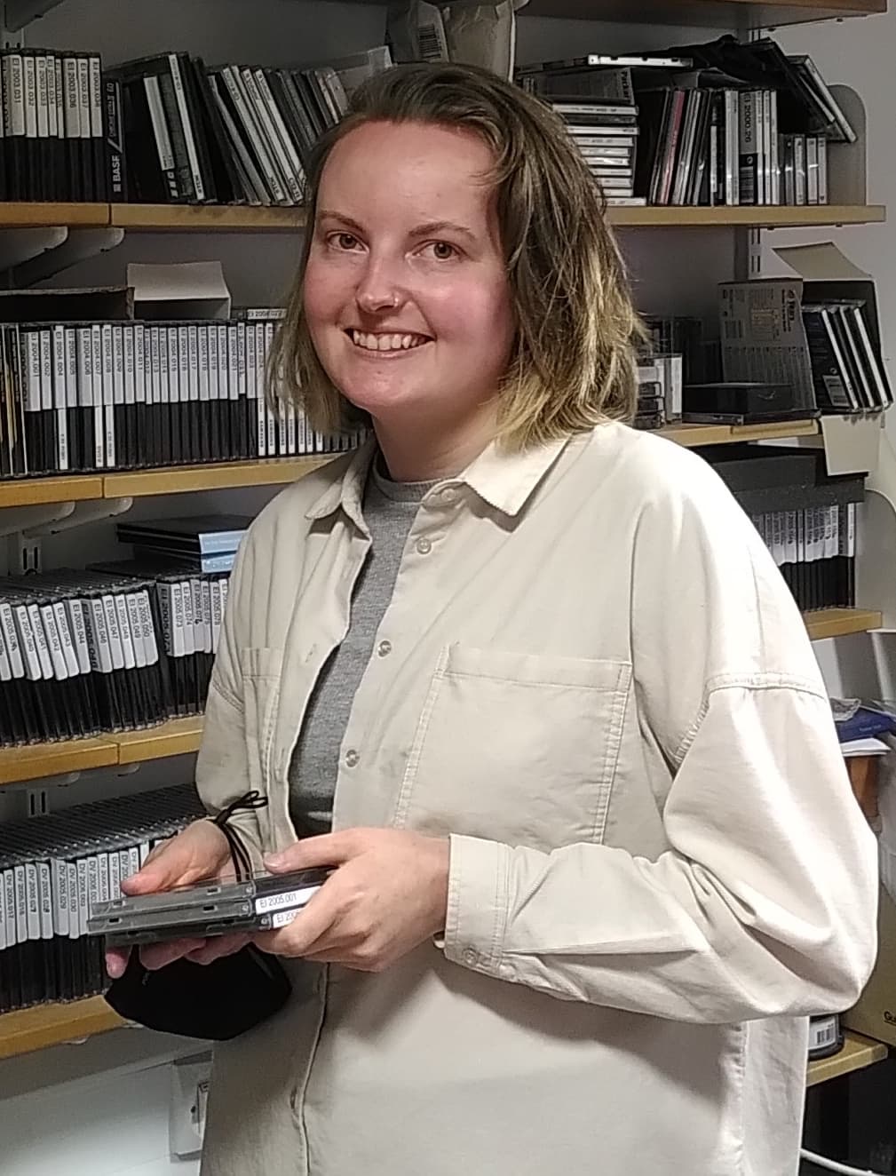 Archives cataloguer Lauren Hossack