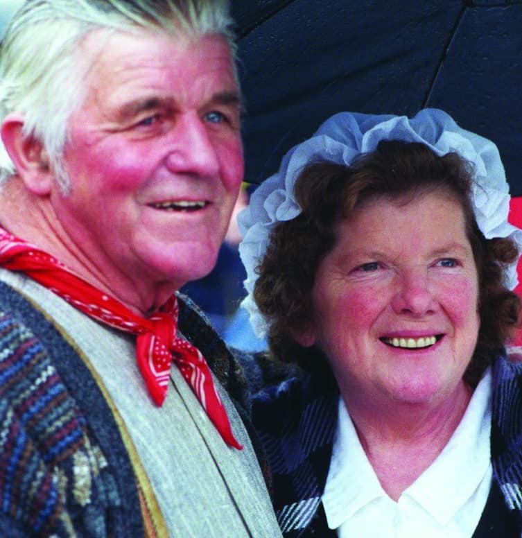 old photo of rural couple