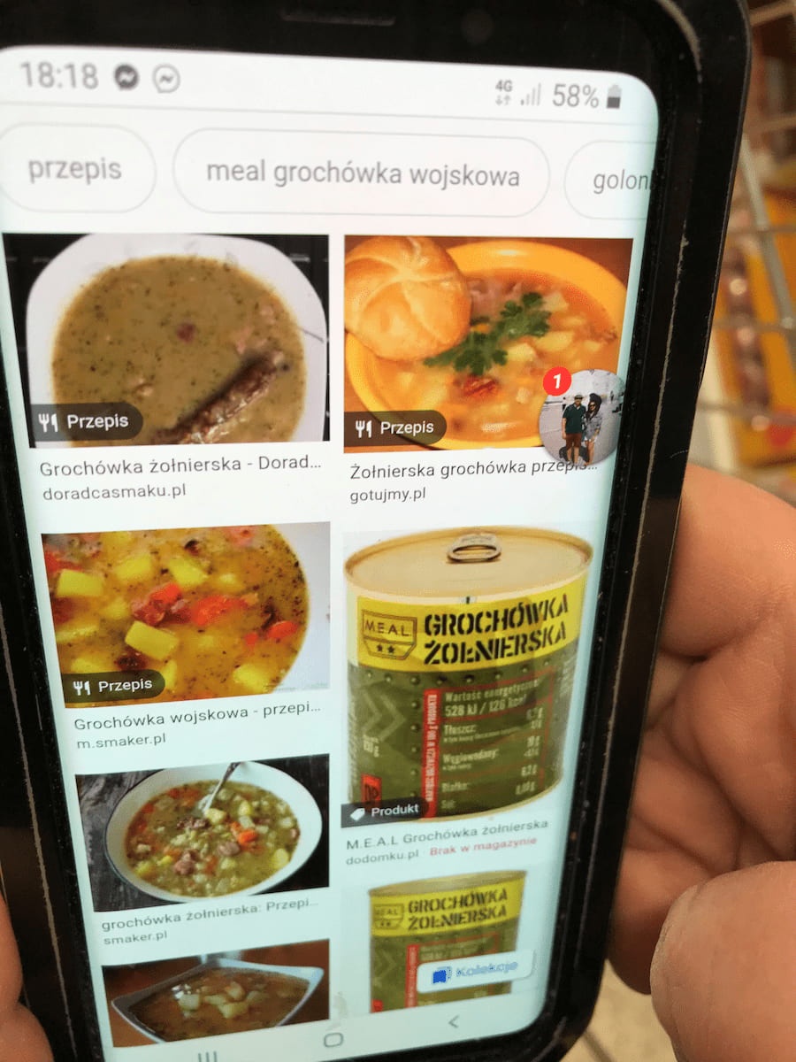 Translating with the help of a phone