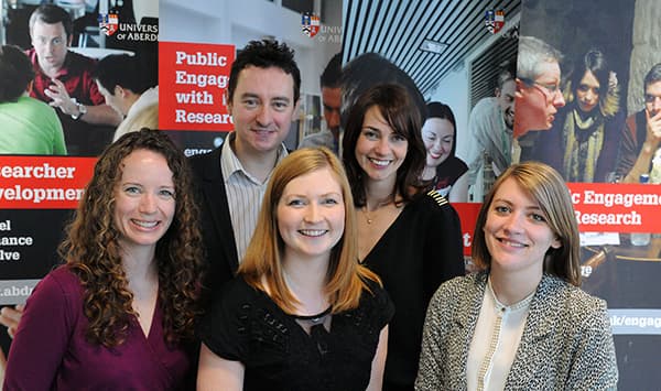 Group of people smiling