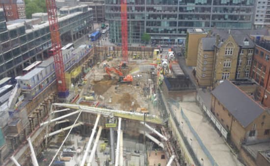 construction site in city