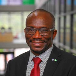 Headshot of Ayodele Asekomeh
